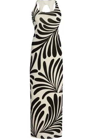 Cala De La Cruz Solange Open Back Jersey Maxi Dress