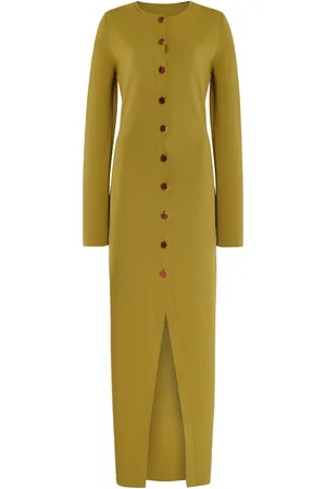 BRANDON MAXWELL The Emm Jersey Cardigan Midi Dress