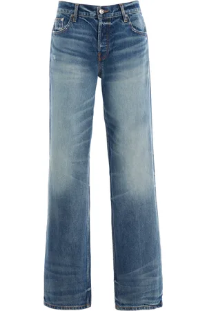 EB DENIM Low-Rise Baggy Straight-Leg Jeans