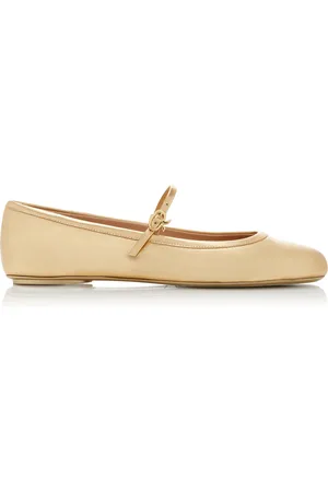 Gianvito Rossi Carla Leather Ballet Flats