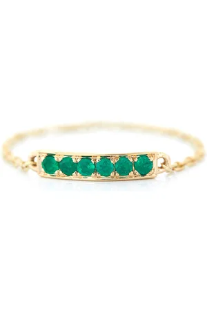 Yi Collection Lucky 14K Yellow Gold Emerald Ring