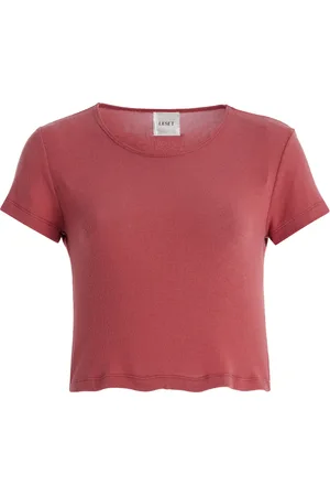 Leset Lauren Cropped Jersey T-Shirt