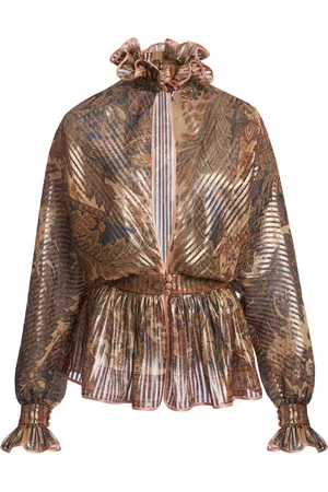 VALENTINO GARAVANI Patterned Lurex Blouse