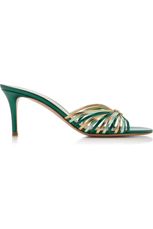 Gianvito Rossi Metallic Leather Sandals