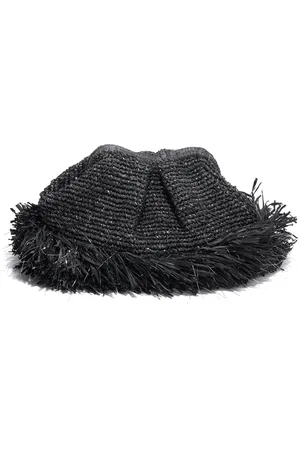Emm Kuo Colombier Raffia Clutch