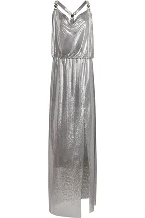 VERSACE La Vacanza Aluminum Metal Mesh Gown