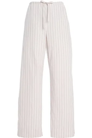 The Row Hypnosta Checked Cotton Wide-Leg Pants