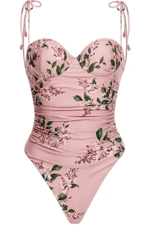 Agua by Agua Bendita Rabano Floral Linen One-Piece