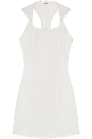 Cult Gaia Carey Embroidered Cotton Mini Dress