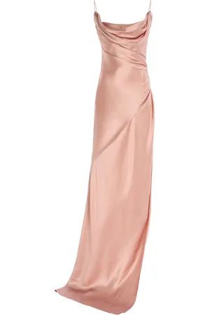 Balmain Silk-Satin Maxi Dress
