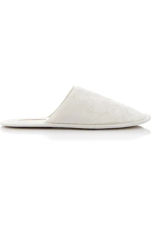 The Row Frances Silk Jacquard Slippers