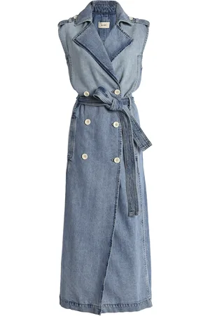 DL1961 Sleeveless Denim Trench Coat