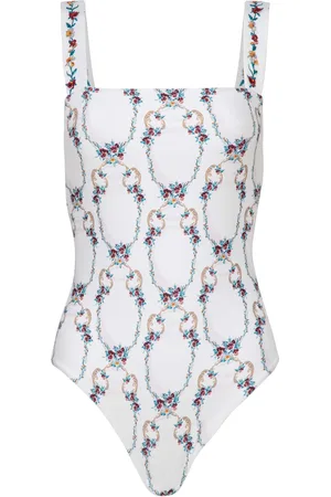 Agua by Agua Bendita Cafe Florero Square Neck One-Piece Swimsuit