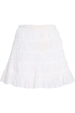 MERLETTE Cassis Cotton-Voile Mini Skirt