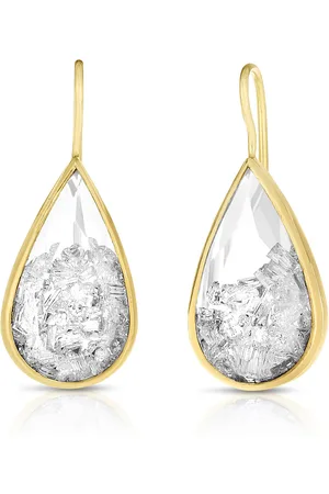 Moritz Glik Teardrop 18K Yellow Diamond Shaker Earrings