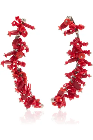 DRIES VAN NOTEN Beaded Glass Drop Earrings