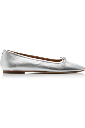 Aeyde Delfina Metallic Leather Flats