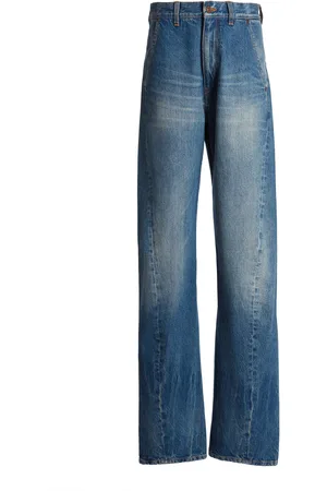 Victoria Beckham Gigi Rigid Low-Rise Wide-Leg Jeans