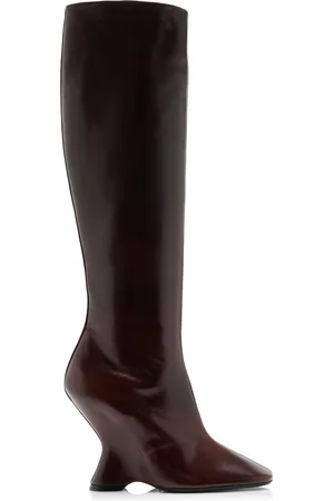 DRIES VAN NOTEN Wedge Leather Boots