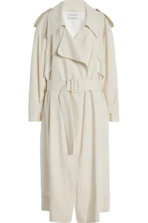 Another Tomorrow Cotton-Blend Trench Coat