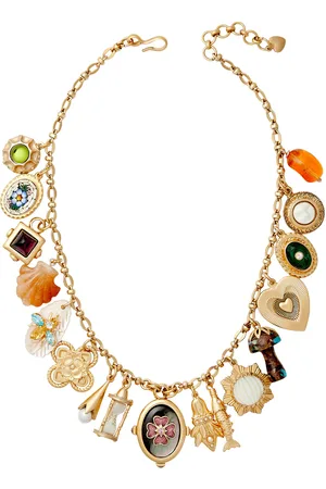 Brinker & Eliza One-of-a-Kind Love Note 24K -Plated Necklace