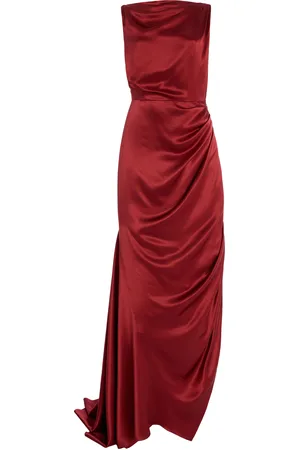 DELPOZO Exclusive Draped Silk Dress