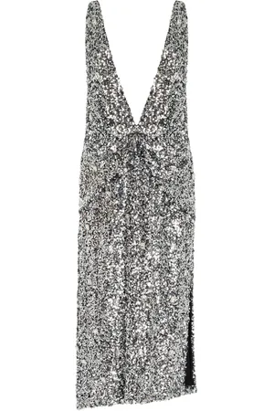 BRANDON MAXWELL The Santha Sequined Embellished Dress
