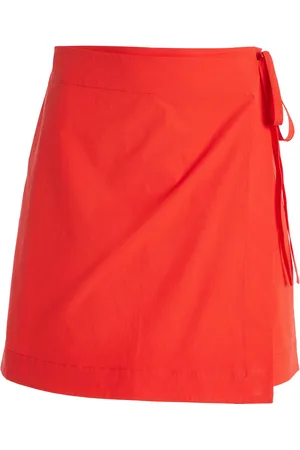 Bondi Born Avila Wrap Cotton Mini Skirt