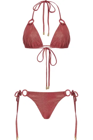 ZIMMERMANN Rhiannon Metallic Triangle Bikini Set