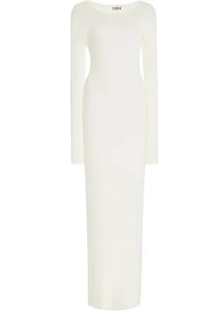 ÉTERNE Cotton-Blend Maxi Dress