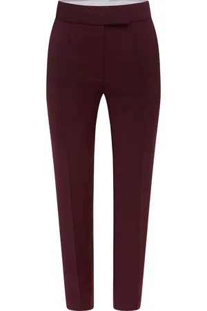 ALEX PERRY Cropped Wool Straight-Leg Pants