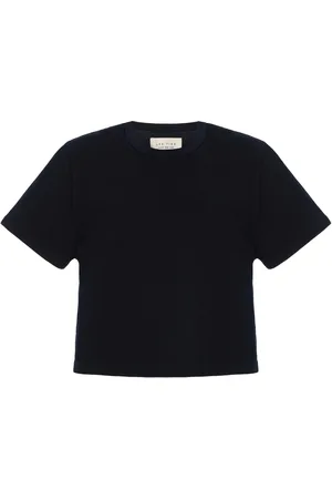 Les Tien Daria Cropped Cotton T-Shirt