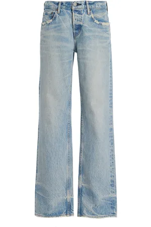 Moussy Wildwood Rigid Low-Rise Straight-Leg Jeans