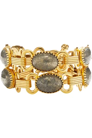 Brinker & Eliza Pyrite Double-Wrap Bracelet