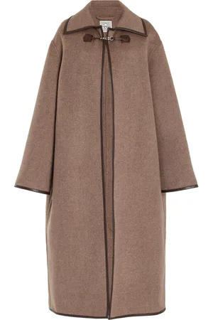 Totême Double-Clasp Wool Coat