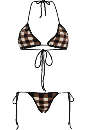 Akoia Swim Exclusive Riviera Gingham Crochet Bikini Set