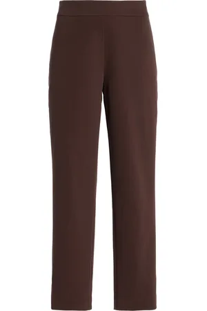 Staud Hunter Cropped Cotton-Suiting Straight-Leg Pants
