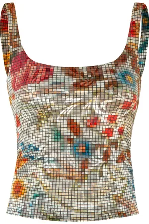 SIEDRES Cali Floral Devoré Tank Top