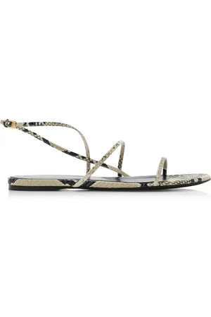 Khaite Loop -Effect Leather Sandals