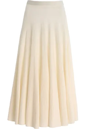 The Row Jaliah Cotton-Blend Knit Midi Skirt