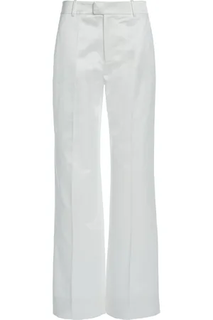 DEL CORE Low-Rise Cotton-Blend Wide-Leg Pants