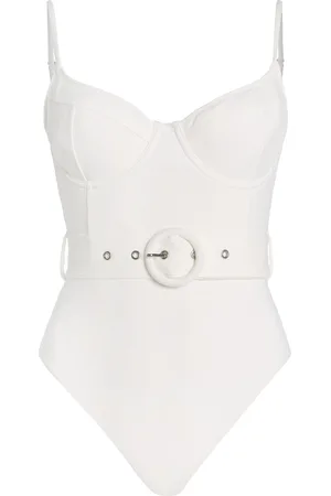 Simkhai Noa Belted Bustier One-Piece Swimsuit