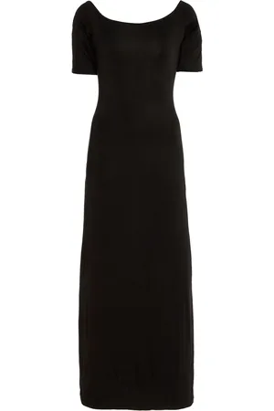 ANEMOS Carolyn Off-The-Shoulder Jersey Midi Dress