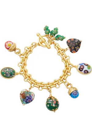 Brinker & Eliza Spellbound -Plated Glass Charm Bracelet