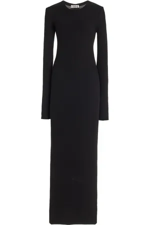 ÉTERNE Crewneck Cotton-Blend Maxi Dress