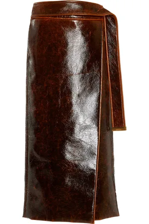 BRANDON MAXWELL The Evelyn Wool-Blend Wrap Midi Skirt