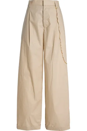 DARKPARK Danielle Wide-Leg Cotton Poplin Trousers
