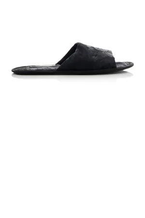 The Row Frances Silk Jacquard Slippers