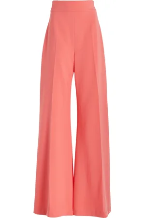 Carolina Herrera High-Waist Stretch-Wool Wide-Leg Pants