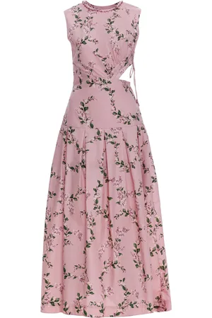 Agua by Agua Bendita Otono Cutout Linen Midi Dress